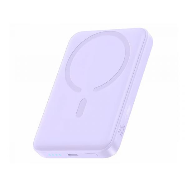 Baseus EnerFill FM11 Magnetic vezeték nélküli gyorstöltő powerbank 10000 mAh, 22.5W, lila + USB Type-C, 30cm kábel (P1008210E513-00)